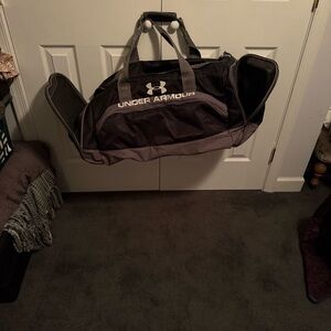 Under Armour Charcoal and Black Gym Bag